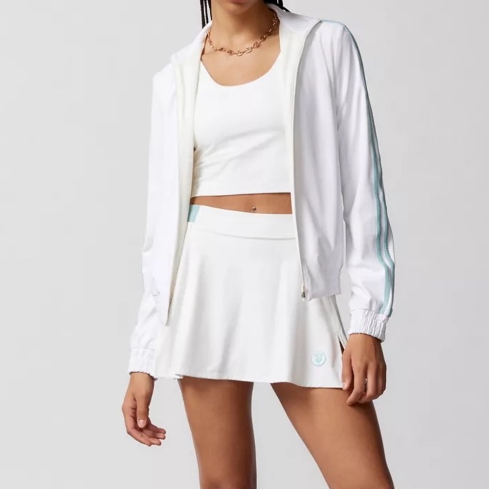 NWT $178 Splits59 Ox Techflex Zip-Up Track Jacket in White
